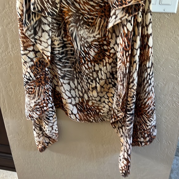 Home made Women’s Animal print Vest  or coverup cream& brown One S… - Picture 11 of 16